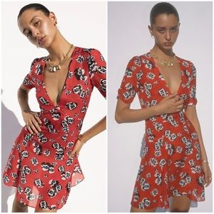 RÉALISATION PAR Ozzie Silk Mini Dress - Pansy